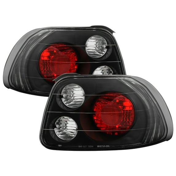 Spyder Honda Del Sol 93-97 Euro Style Tail Lights - Black Fits select: 1993-1997 HONDA CIVIC