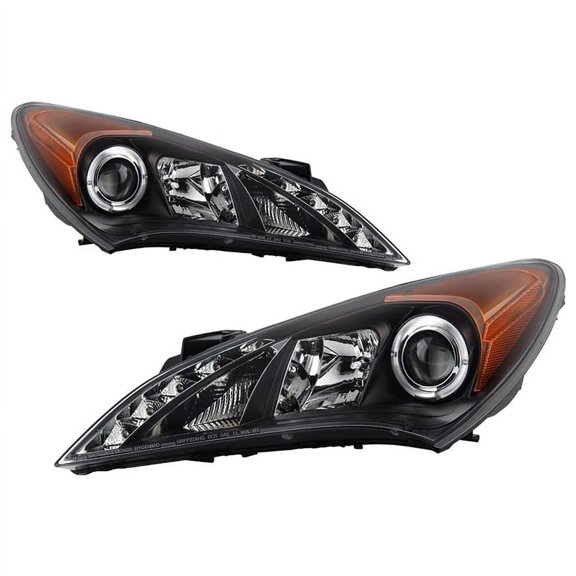 ( Spyder ) Hyundai Genesis 10-12 Projector Headlights-Halogen Model Only ( Not C Fits select: 2010-2012 HYUNDAI GENESIS COUPE