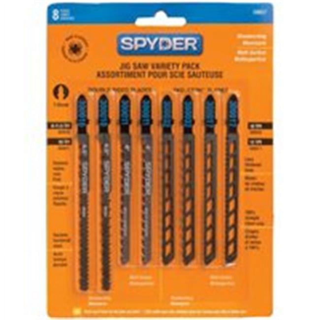 Spyder Jig Saw Blade Set,Metal 300037