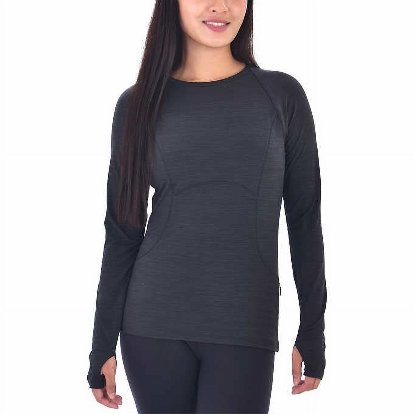 Spyder Ladies' Long Sleeve Brushed Active Top (Black, L Spyder Ladies' Long Sleeve Brushed Active Top (Black, L
