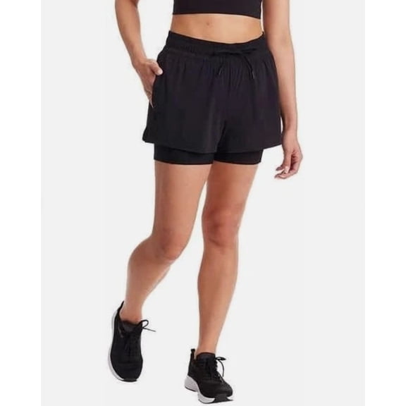 Spyder Womens Woven Active Shorts - Color Black - Size X-Large