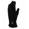thumbnail image 1 of Spyder Leather Palm Stretchable Gloves, Black - Size Small, 1 of 3