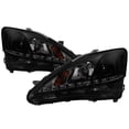 thumbnail image 1 of Spyder Lexus IS 250/350 2006-2010 Projector Headlights - DRL - Black Smoke, 1 of 7