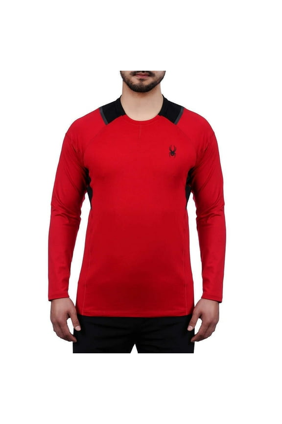 Men's Active Lightweight Pro WEB Pullover Shirt Red Size S