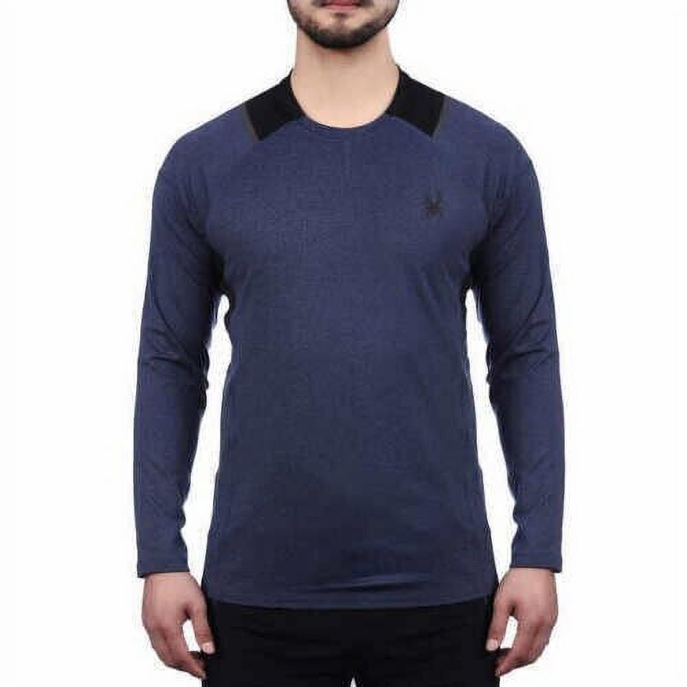 Spyder Men s Active Long Sleeve Tee TShirt Pro Microfleece Navy