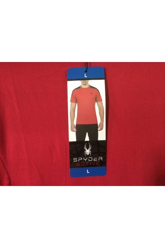 Men's Active Short Sleeve Tee T-Shirt ProWeb (Red, Medium)