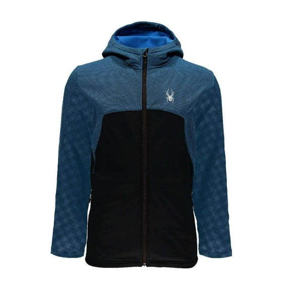 Spyder Men's Capitol Full Zip Hoody Insulator Jacket, French Blue \ Black,S - US