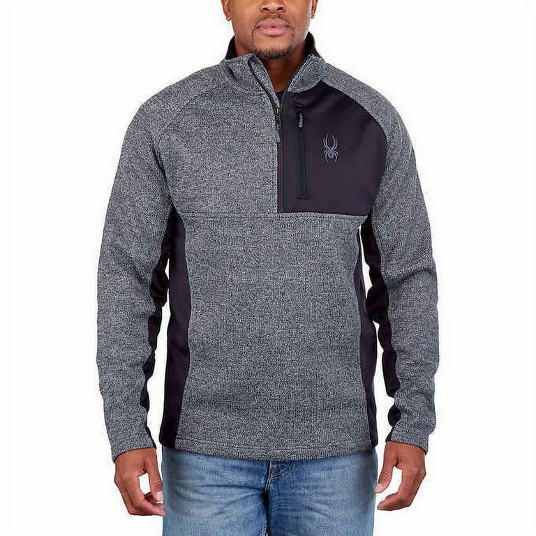 Spyder Men s Half Zip Sweater Gait Knit Pullover Jacket Walmart