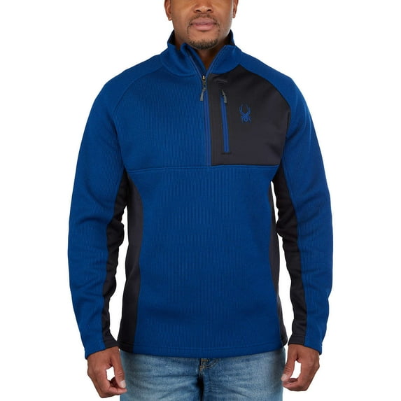 Spyder Men's Half Zip Sweater Gait Knit Pullover Jacket