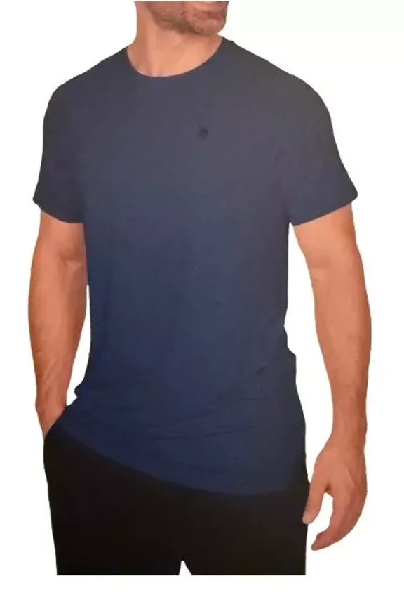 Mens Active Short Sleeve Tee T-Shirt (Blue, X-Large)