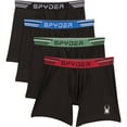thumbnail image 1 of SPYDER MEN'S UNDERWEAR X4 - 253 BONDED MULTI MEDIUM - 4 PACK BOXER BRIEFS, 1 of 4