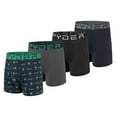 thumbnail image 1 of Spyder Mens Boxer Briefs Performance Nylon Mesh Sports Underwear (Large, Navy/Black/Navy/Grey) - 4 Pack, 1 of 1