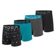 thumbnail image 1 of Spyder Mens Boxer Briefs Performance Nylon Mesh Sports Underwear Medium, Black/Grey/Black/Turquoise, 1 of 6