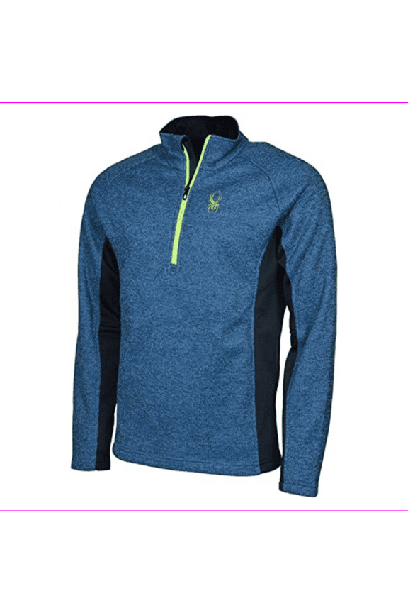 Mens Constant Full Zip Sweater Blue Medium Polyester Zipper Pockets