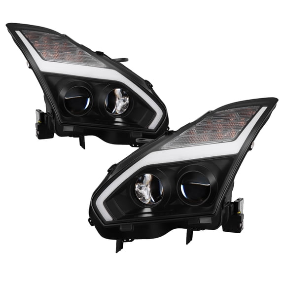 ( Spyder ) Nissan Gtr 09-14 Projector Headlights-Black Fits select: 2009-2014 NISSAN GT-R