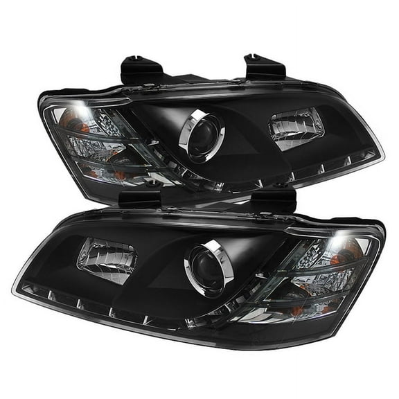 ( Spyder ) Pontiac G8 08-09 Projector Headlights-Drl-Black-High H1 (Included)-Lo