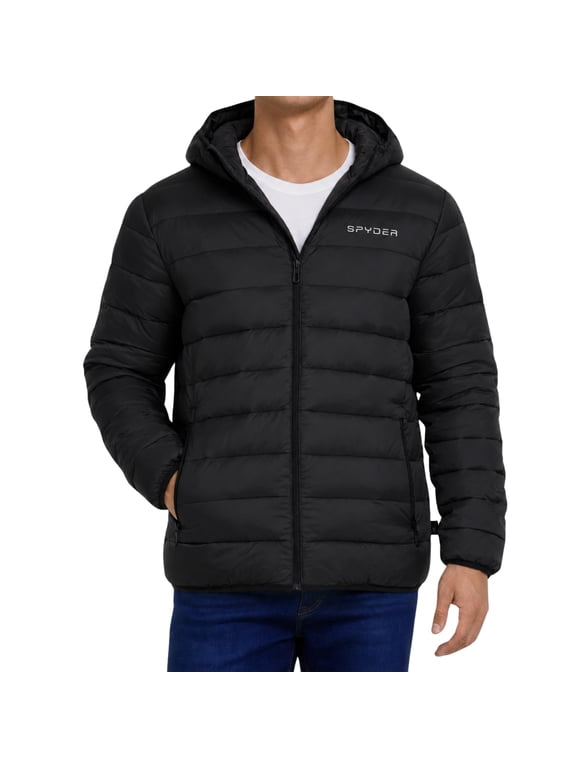Puffer Jacket Men - Packable Lightweight Winter Coat with Hood