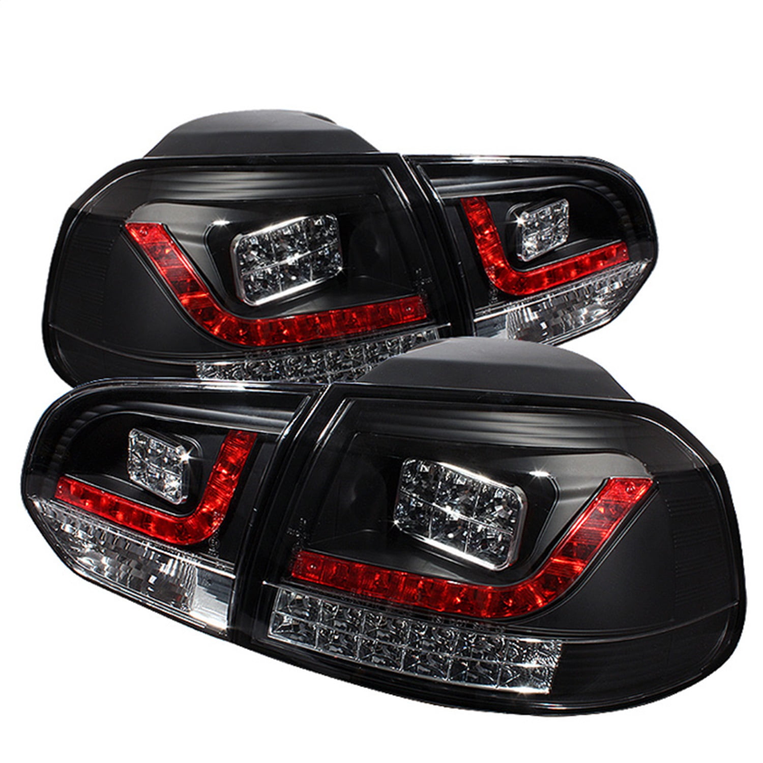 VW Golf 6 MK6 GTI Clear/Smoked LED Tail Lights (2008-2014)