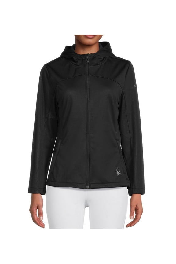 Women's Alyce Softshell Jacket With Hood Black Alloy / M