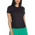 thumbnail image 1 of Spyder Women's Ribbed Short Sleeve Tee (Black - X-Large), 1 of 3