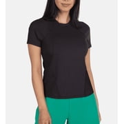 Spyder Womens Ribbed Short Sleeve Tee Black Medium