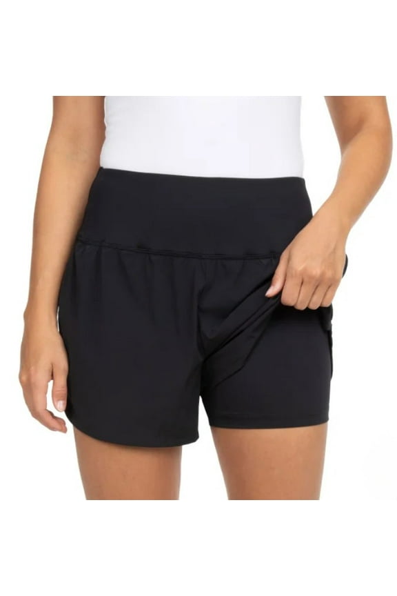 Women's Size Medium (8-10) Woven Shorts, Black