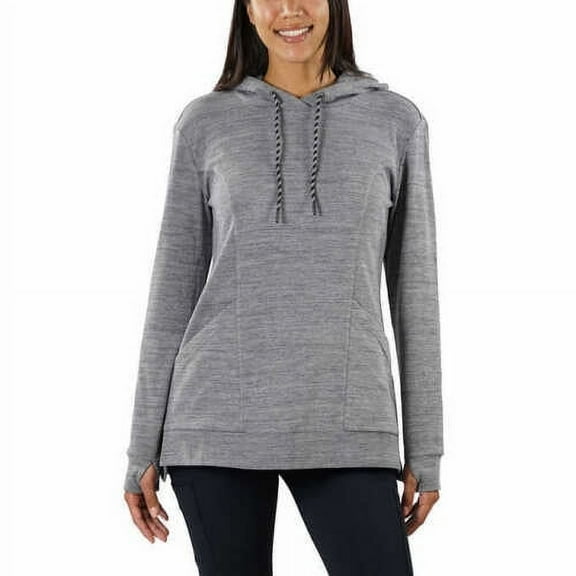 Spyder Womens Hoodie Tunic Length Dark Gray Size Small