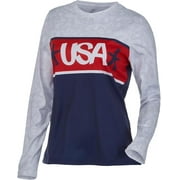 Spyder Womens Usa Snow Crew Graphic Top White M