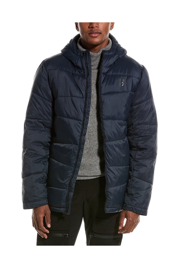 mens Puffer Jacket, m, Blue