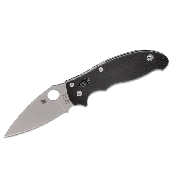 Spyderco Manix 2 Folding Knife 3-3/8" Satin S30V Plain Blade, G10 Handles - C101GP2
