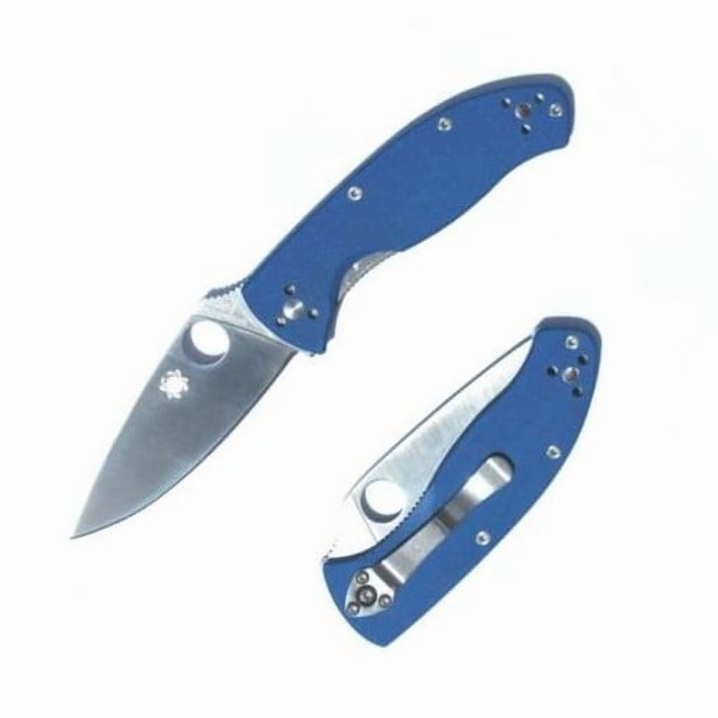 Spyderco C122GPBL Sprint Run Folding Knife 3.38" Blade Blue Handle