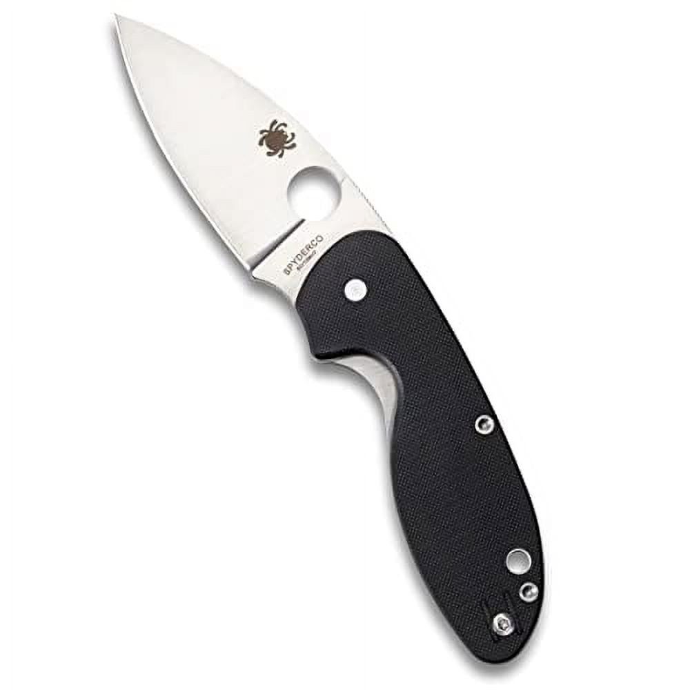 Spyderco C216GP Efficient Folder 2.98 8Cr13MoV Stainless Steel Drop Point G10 Black