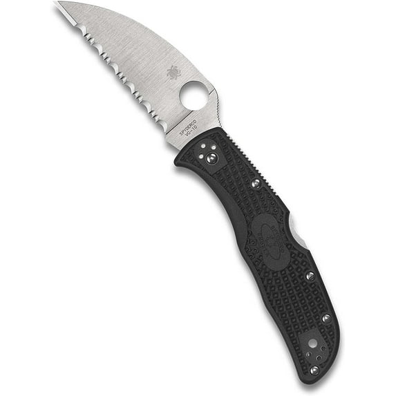 Spyderco C243FSWCBK Endela FRN Lightweight Wharncliffe SpyderEdge Blade Knife