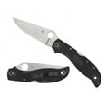 thumbnail image 1 of Spyderco C258PBK Flat Edge Stainless Steel Blade Black Handle Folding Knife, 1 of 3