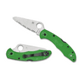 thumbnail image 1 of Spyderco Knives Spyderco Salt 2 Lightweight Folding Knife Serrated Green SPC88FSGR2, 1 of 2