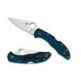thumbnail image 1 of Spyderco Delica 4 Folding Knife, 2.9 in, K390 Steel, Leaf Blade, FRN Handle, Blu, 1 of 2