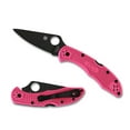 thumbnail image 1 of Spyderco Delica 4 Lightweight Folding Knife 2.9" S30V Black TiCN Plain Blade, Pink FRN Handles, Lockback - C11FPPNS30VBK, 1 of 2