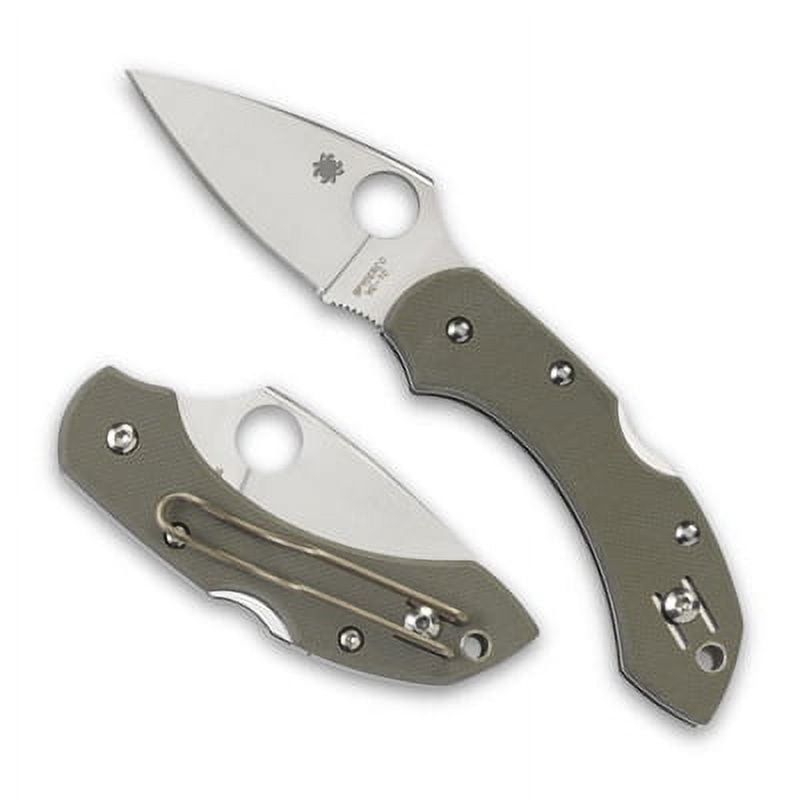 Spyderco Dragonfly G-10 Foliage Green G-10 PlainEdge Folding Knife