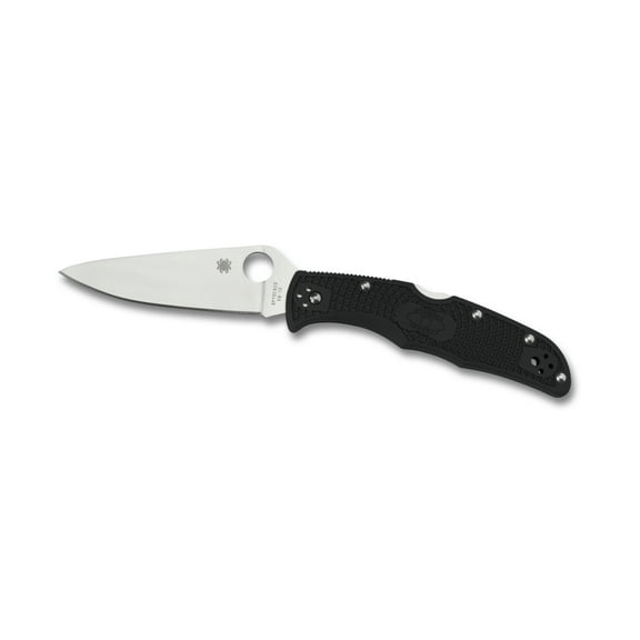 Spyderco Endura 4 Lightweight Black FRN Flat Ground PlainEdge Folding Knife