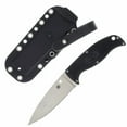 thumbnail image 1 of Spyderco FB31SBK2 Enuff 2 3.9" Serrated Blade Black Handle Fixed Knife, 1 of 3