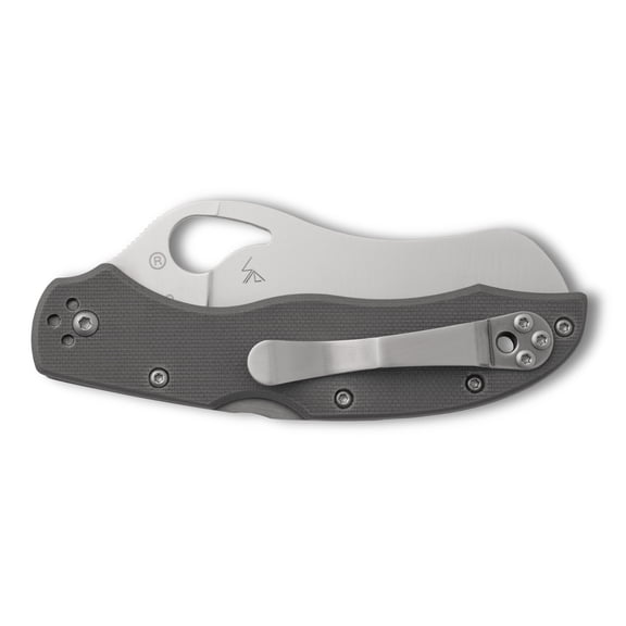 Spyderco Gooney Pocket Knife - Gray G10 Handle - 3.44" Hawkbill Blade