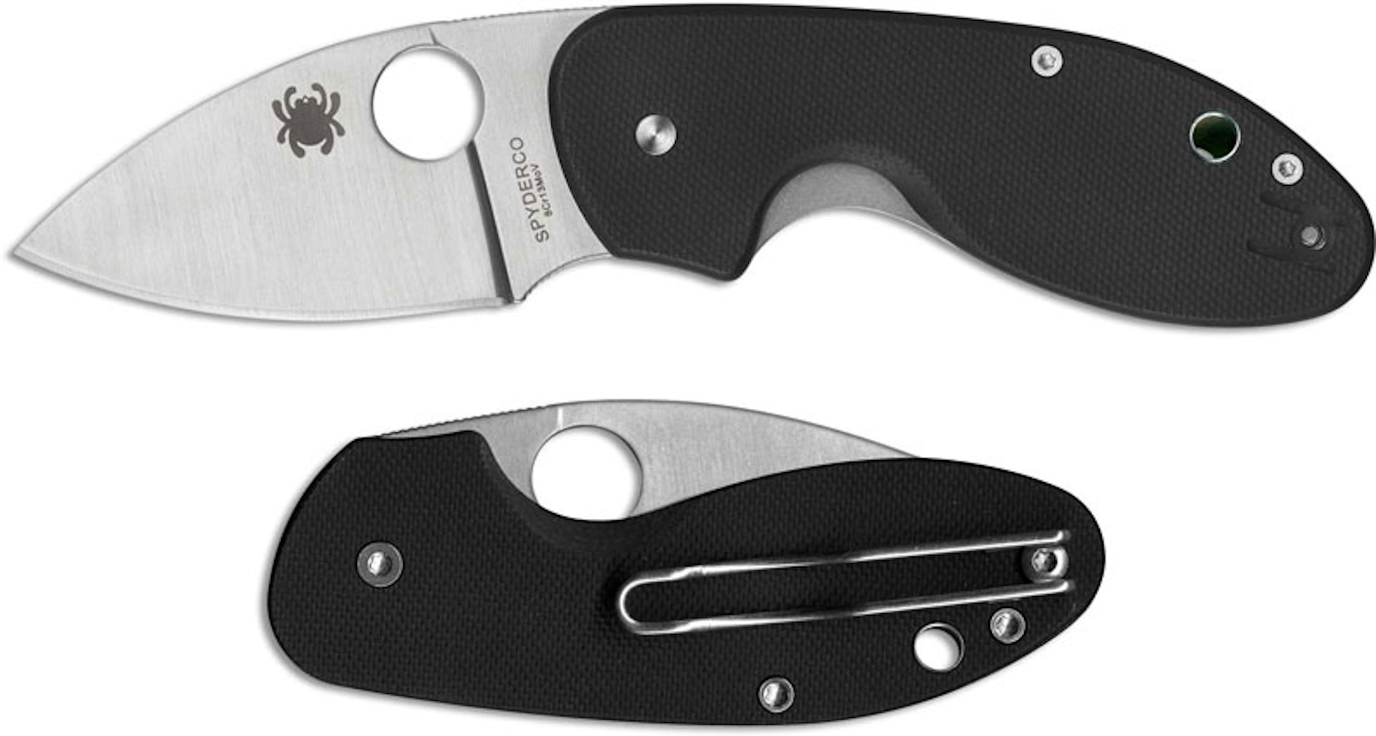 Spyderco Insistent Folder 2.48 in Plain Blade G-10 Handle