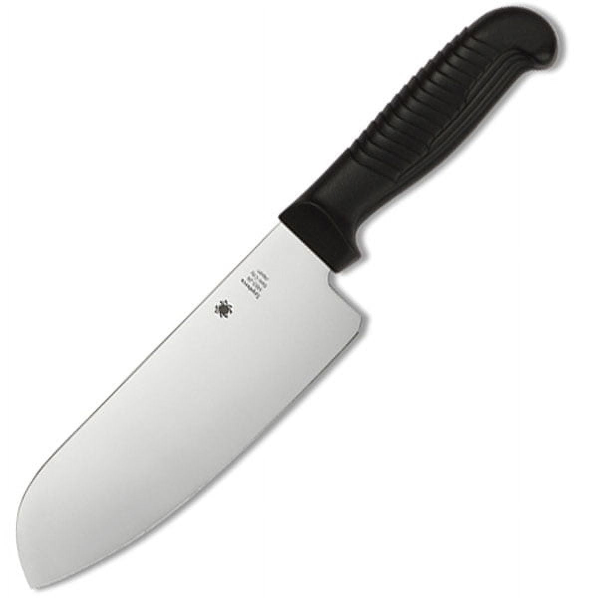 Spyderco Kitchen Santoku Lightweight Black PlainEdge