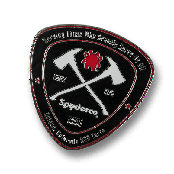 Spyderco Knives Fire Dragon Coin 2021 Support Our Firefighters COINFD