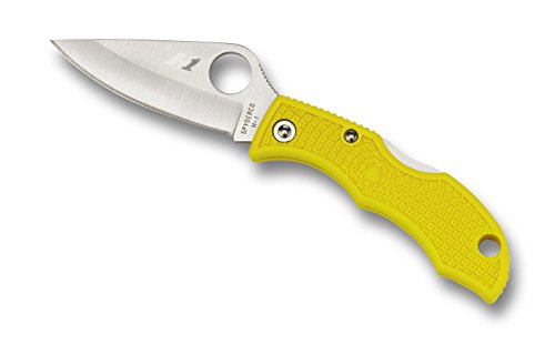 Spyderco Ladybug 3 Salt Lightweight Yellow FRN Plainedge Folding Knife