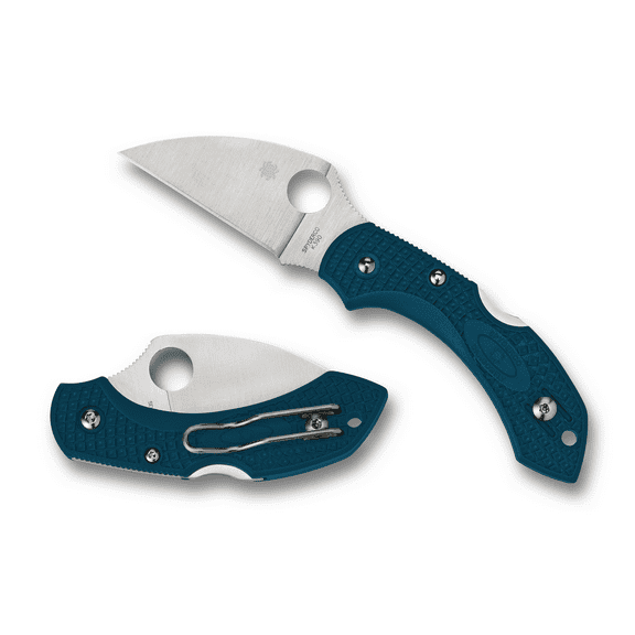 Spyderco Knives Spyderco Dragonfly 2 Folding Knife 2.28in Plain Edge Blue FRN Satin SPC28FP2WK39
