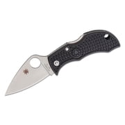 Spyderco Manbug Black Frn Leaf Black Blade Plainedge -