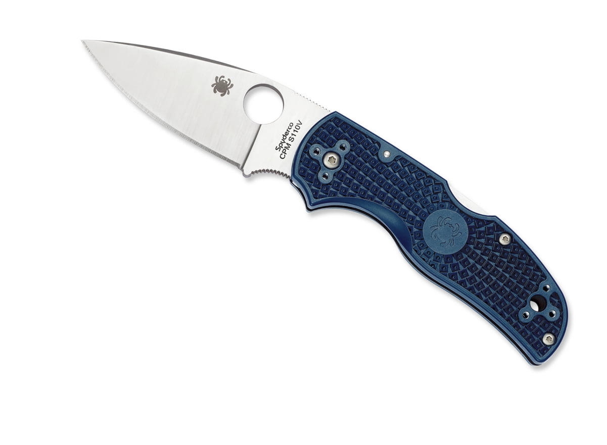 Spyderco Native 5 Lightweight Dark Blue FRN S110V PlainEdge Folding Knife
