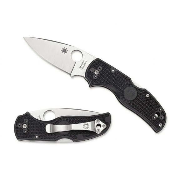 Spyderco Native 5 Lightweight Signature Folder Knife with 2.95" CPM S30V Steel Blade and Black FRN Handle - PlainEdge - C41PBK5
