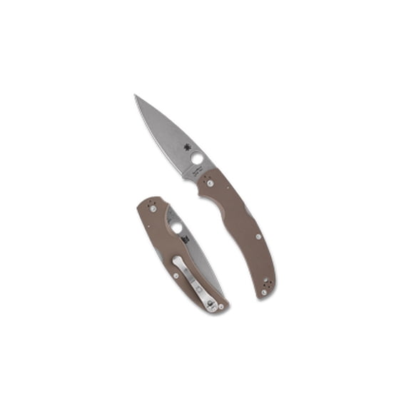 Spyderco Native Chief Sprint Run Folding Knife, CPM 15V, Brown G-10, 4.08-inch Blade - C244GPBN15V